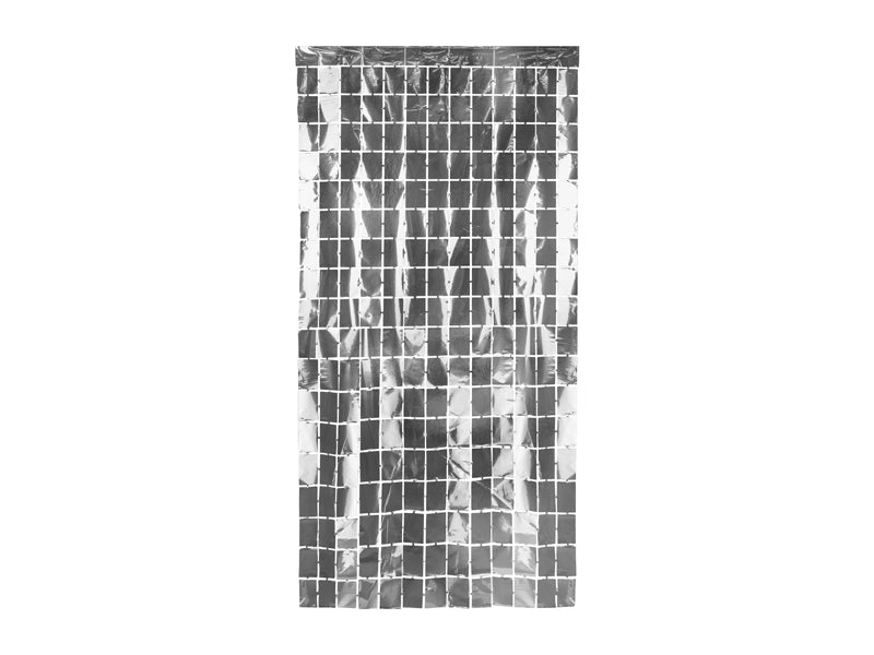 წვიმის ფარდა ოთხუკთა ვერცხლისფერებით 1მ-2მ