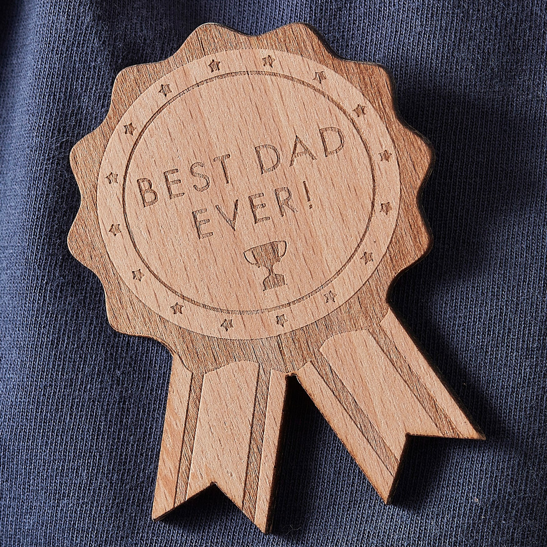 Wooden badge Best Dad Ever