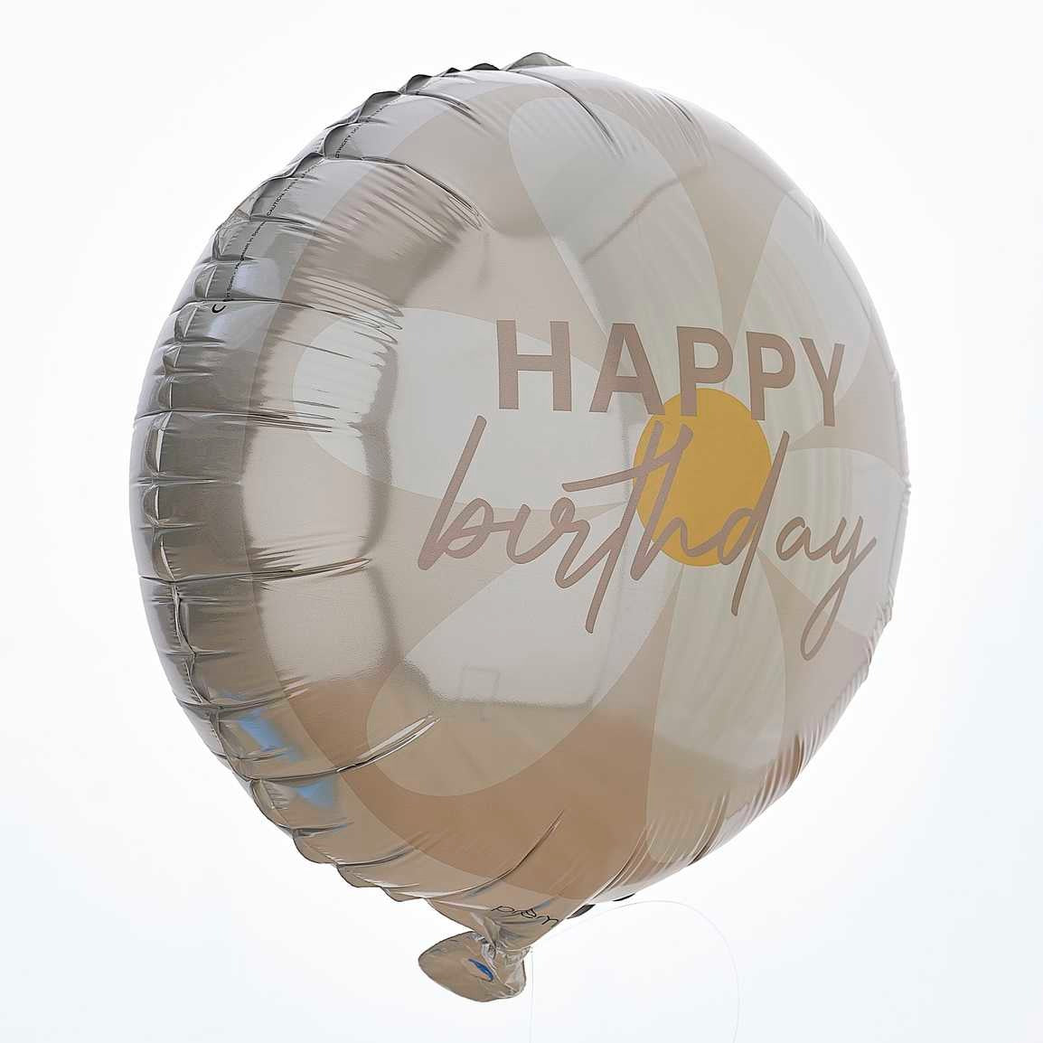 Foiled standard balloon Happy Birthday' Daisy 43 cm