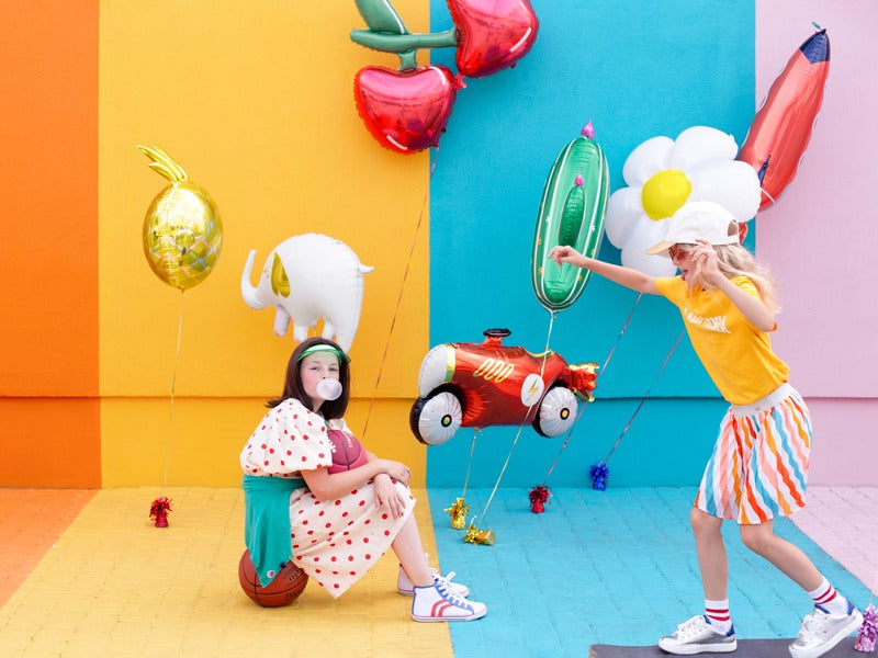 ფოლგირებული ბუშტი წითელი მანქანა 92 x 45 სმ