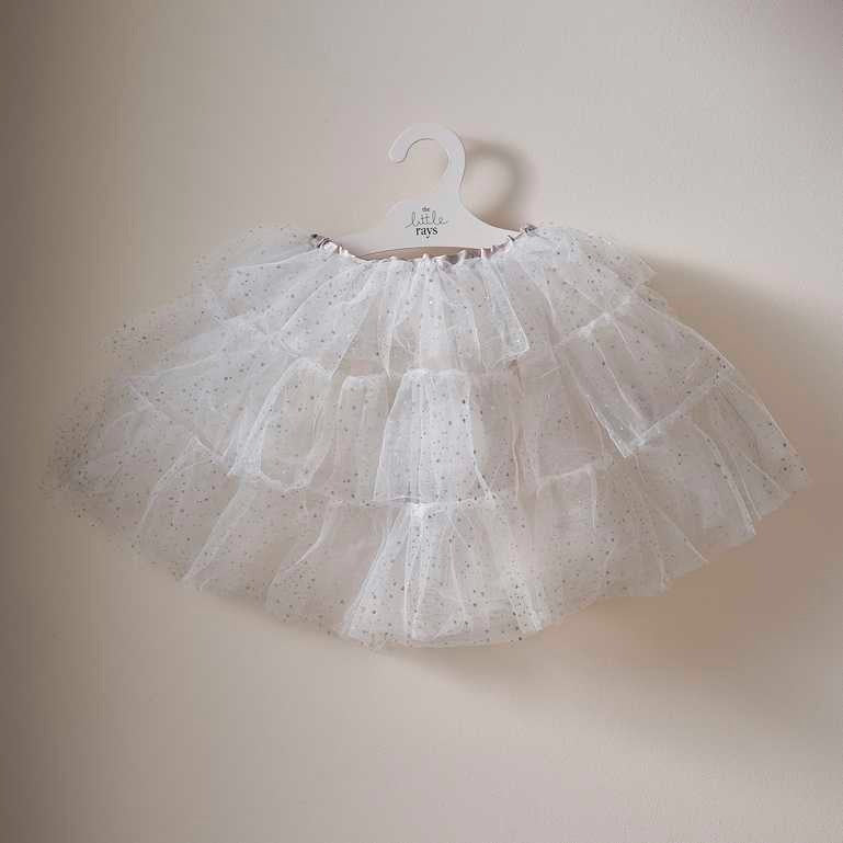 Tutu White & Silver with glitter for different ages