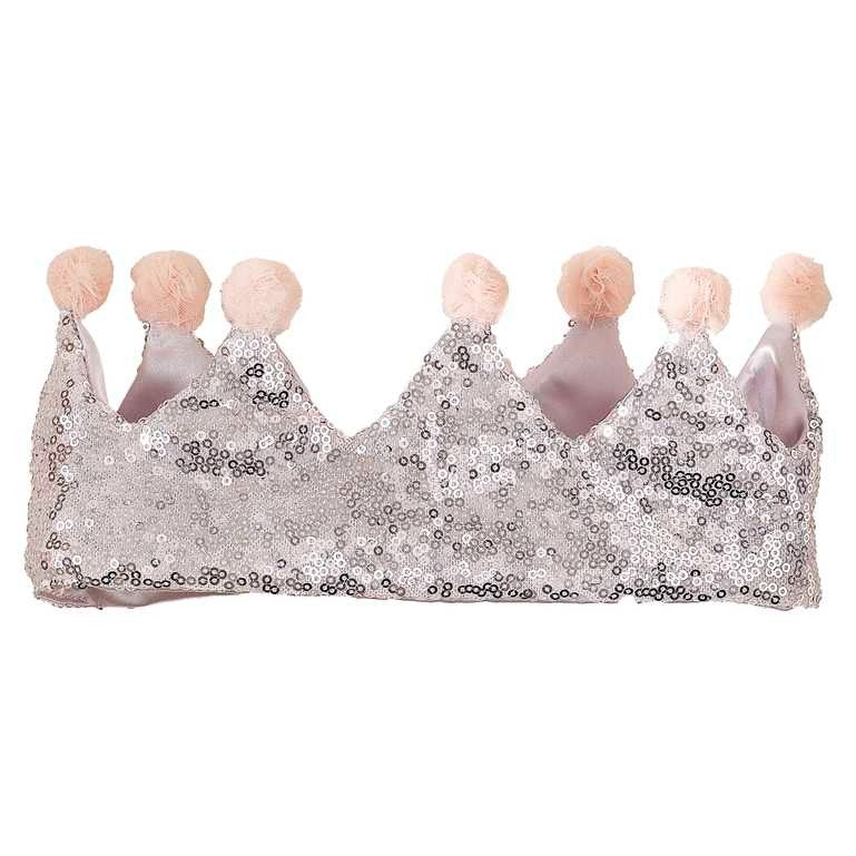 Princess crown with pompoms