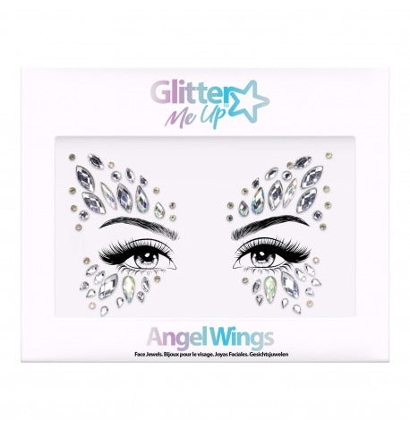 Adhesive gems for face ANGEL WINGS