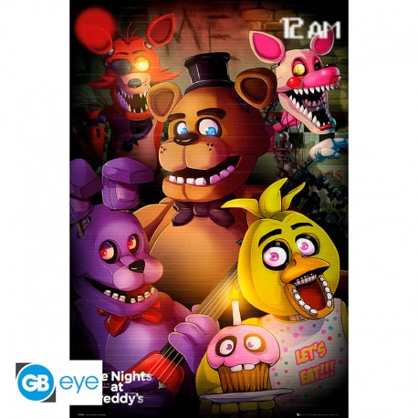 FIVE NIGHTS AT FREDDY'S - poster "group" 91.5x61 cm