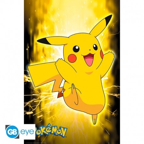 POKEMON - poster 91.5x61 cm - Pikachu Neon