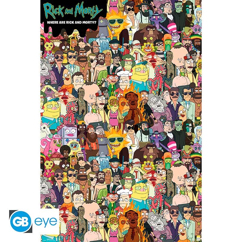 RICK AND MORTY - Poster 91.5x61 m - Where is Rick?