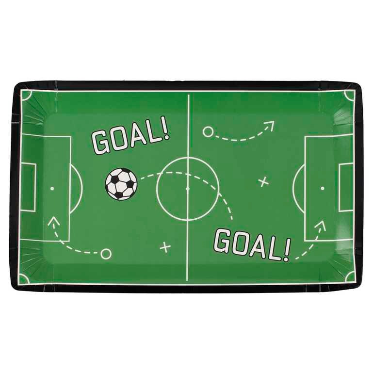 Paper Plate Soccer Field 8pcs 17.7cm x 29.6cm
