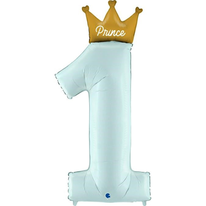 ფოლგირებული ბუშტი My 1st Birthday Prince 117 სმ