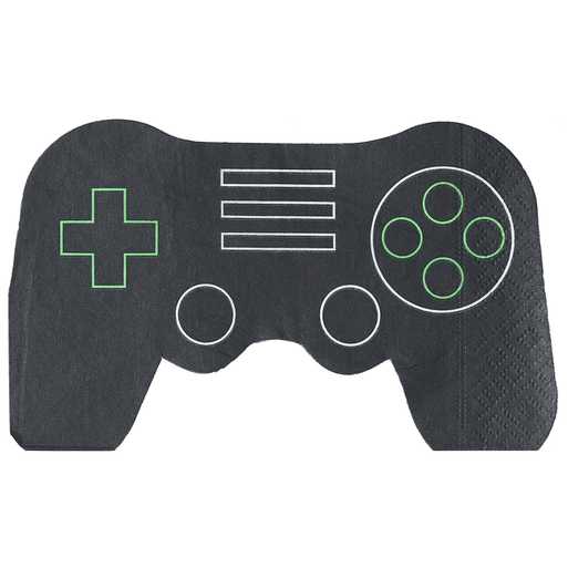 Paper napkin in the shape of a controller 16 pcs