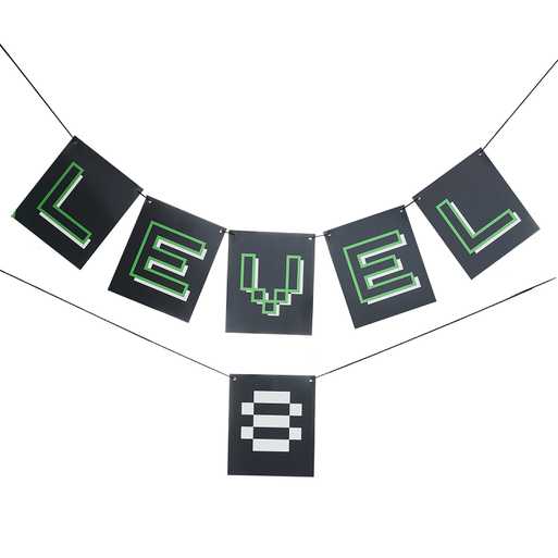 Controller banner LEVEL in black-green color 1.8 m