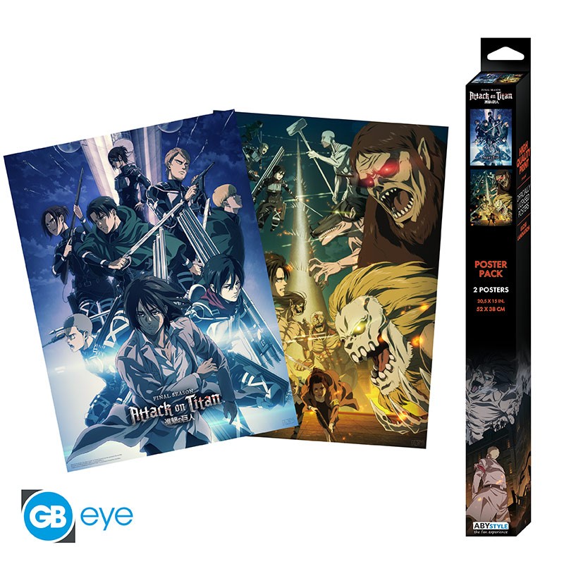 ATTACK ON TITAN - set of 2 posters 52x38 cm