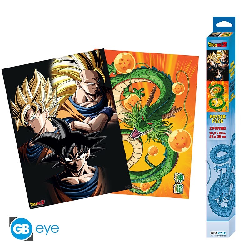 DRAGON BALL - Set of 2 posters 52x38 cm - Goku and Shenron