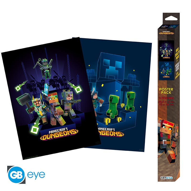MINECRAFT - Set of 2 posters 52x38