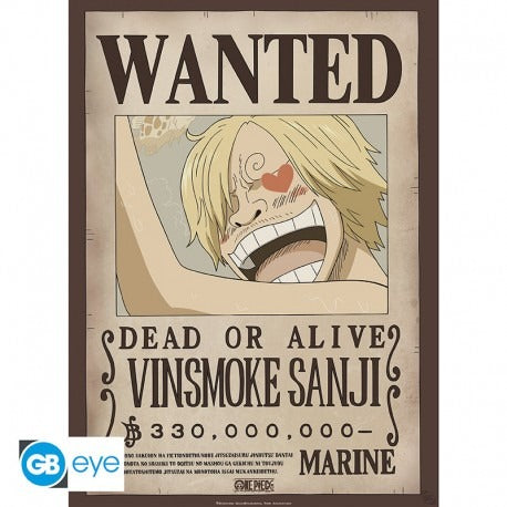 ONE PIECE - Poster 52x38 cm - Wanted Sanji