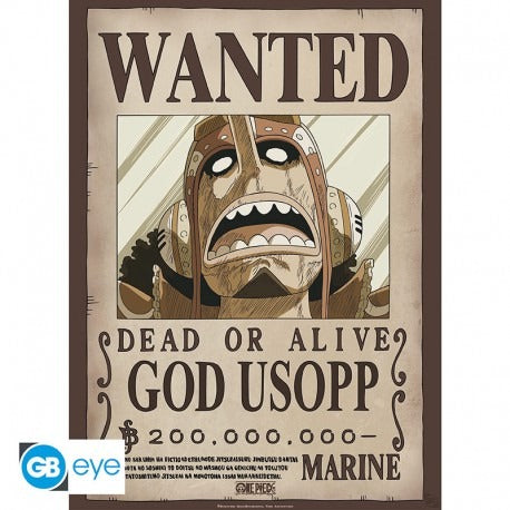 ONE PIECE - Poster 52x38 cm - Wanted God Usopp