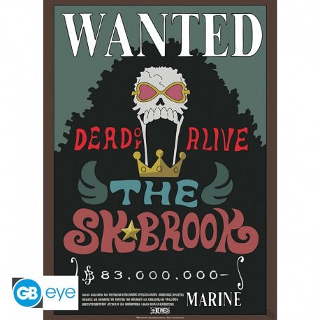ONE PIECE - poster 52x38 cm - Wanted Brook