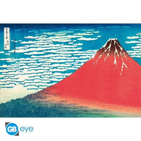 HOKUSAI - poster "Red base" 91.5x61 cm
