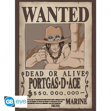 ONE PIECE - poster 52x38 cm - Wanted Ace