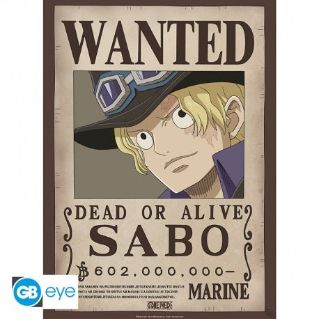 ONE PIECE - poster 52x38 cm - Wanted Sabo