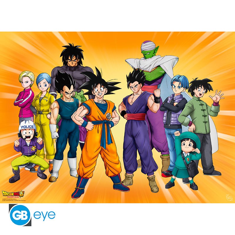 DRAGON BALL HERO - Poster "Goku's Group" 52x38 cm