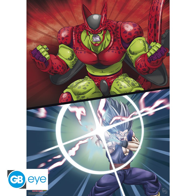 DRAGON BALL HERO - Poster 52x38 cm - Gohan vs Cell Max