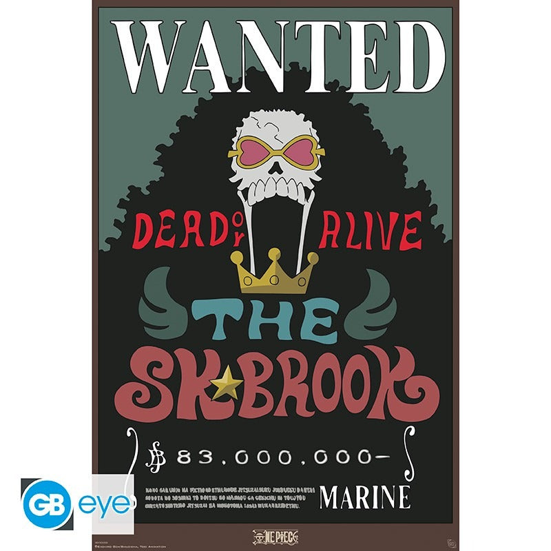 ONE PIECE - Poster 91.5x61 - Wanted Brook