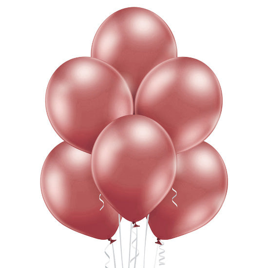 Chrome-plated balloon copper-colored 1 pc