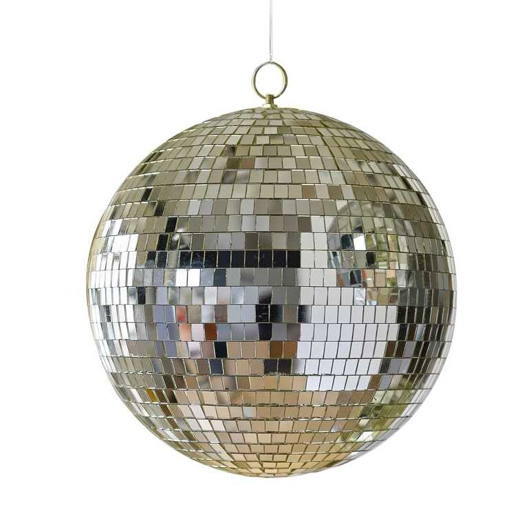 Disco ball 30 cm silver/golden/