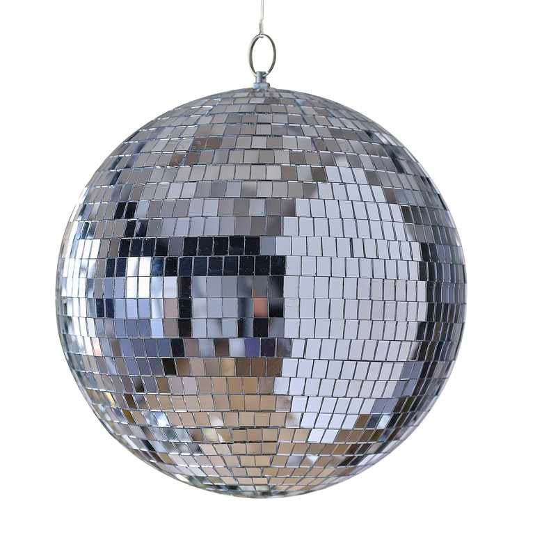 Disco ball 30 cm silver/golden/