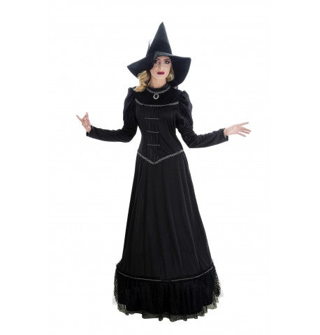 Black wizard costume with hat in different sizes