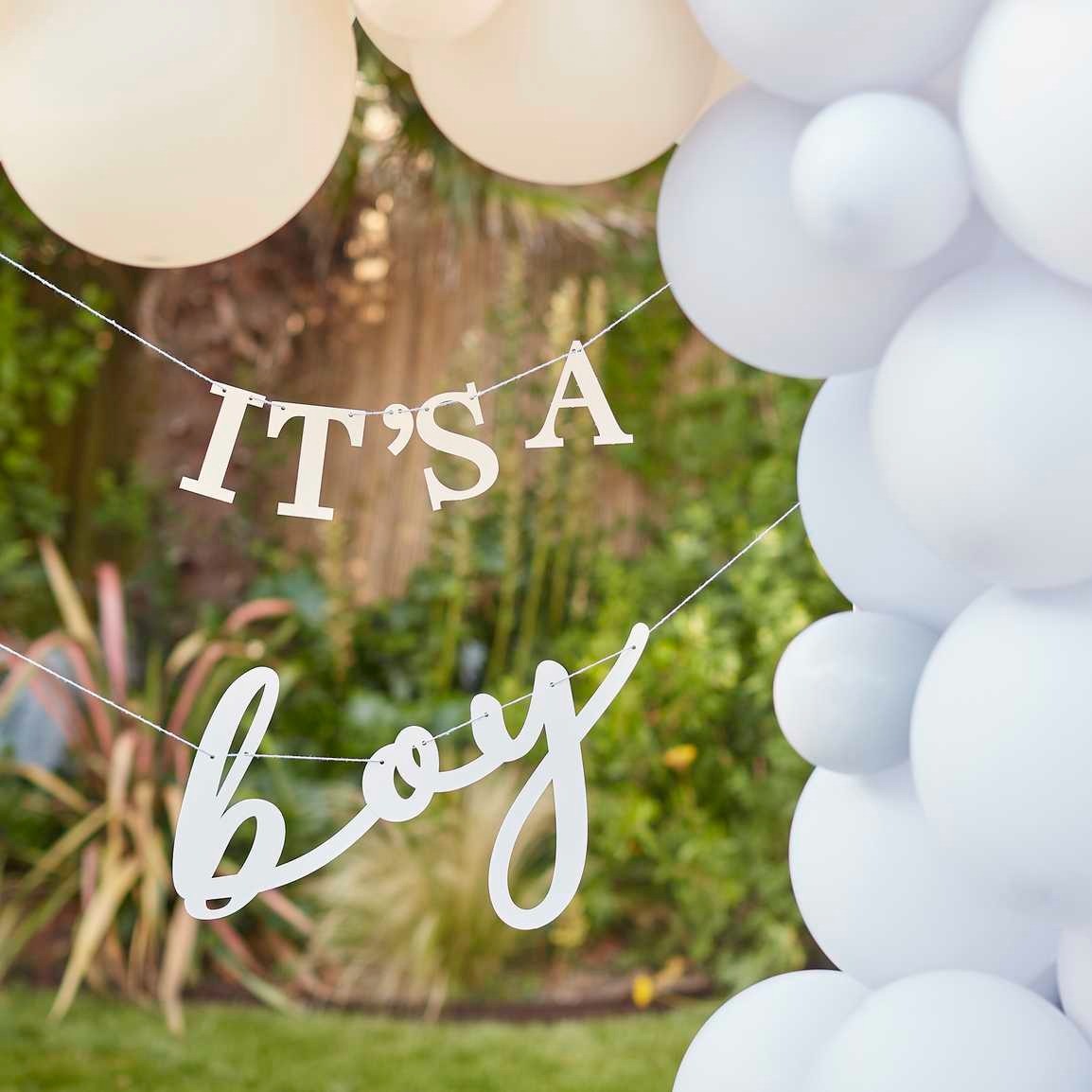 ბანერი It's A Boy - White & Blue 2 x 1.5 მ