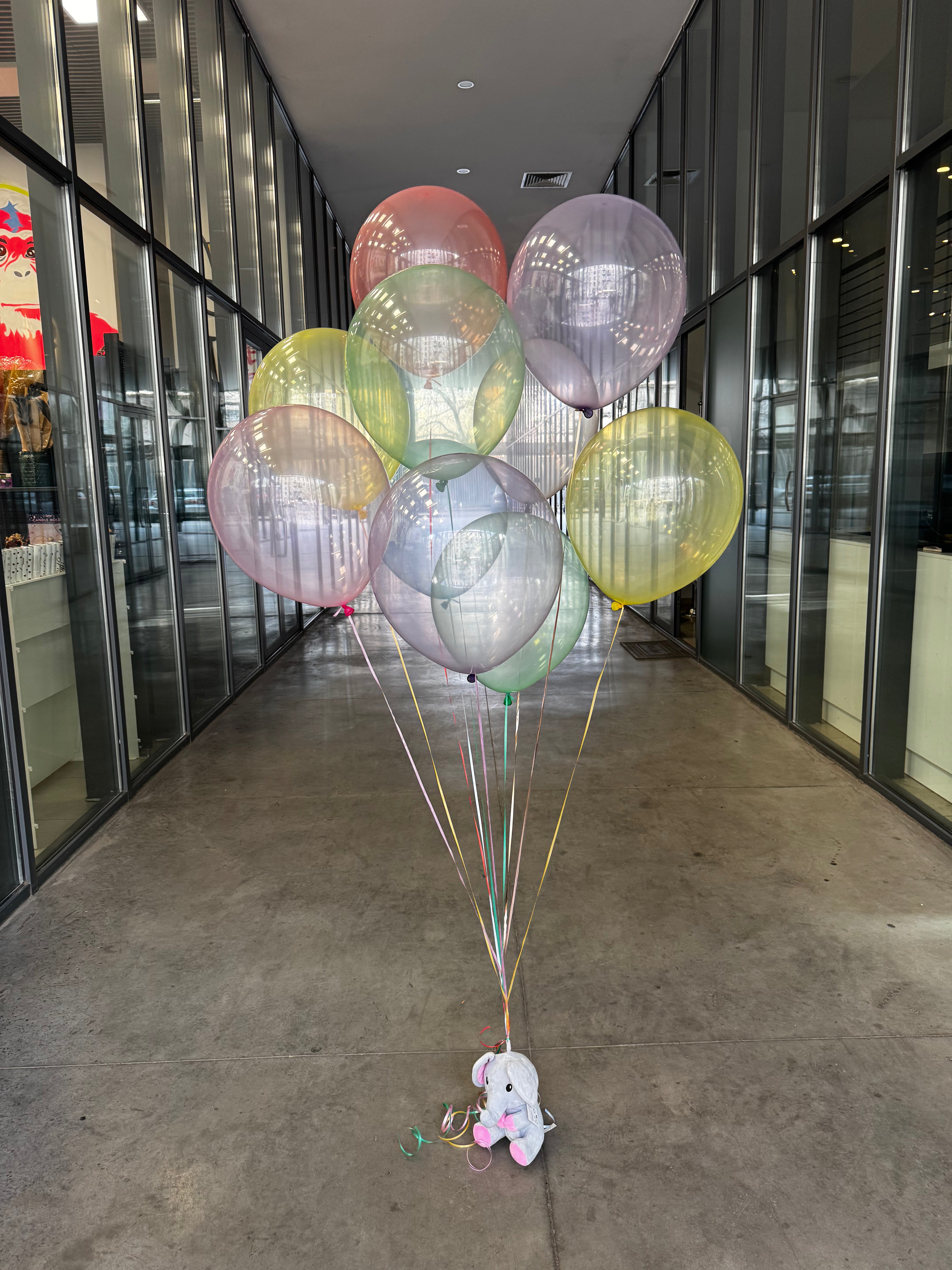 საპნის ბუშტები ფერადი 40სმ 10ც