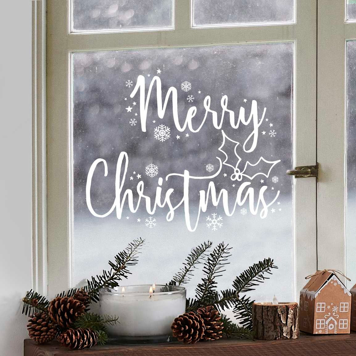 Merry Christmas window sticker
