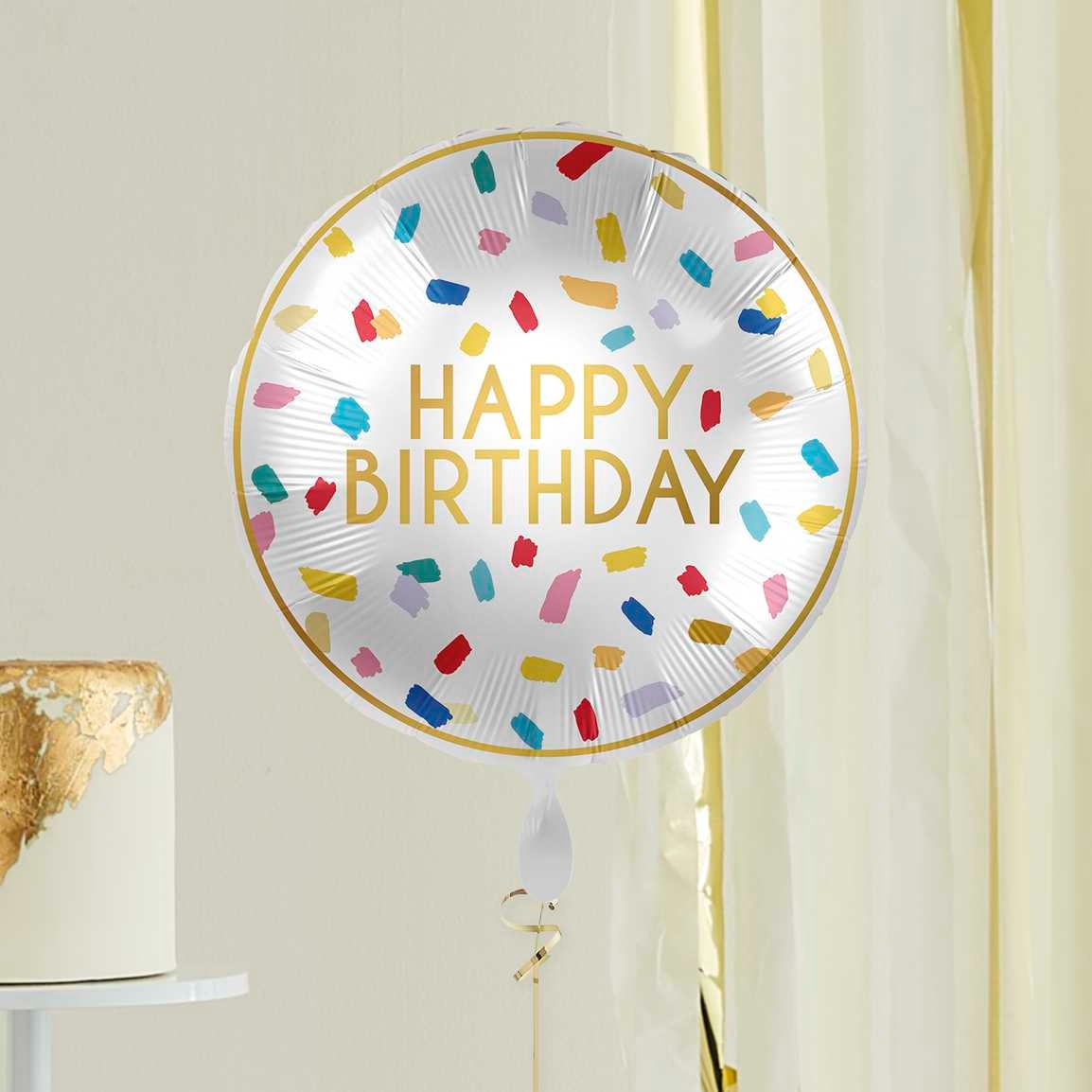 Standard foil balloon happy birthday different types