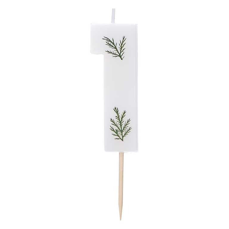Digital candles with burning decoration