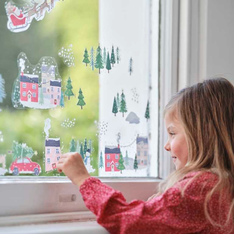Window sticker Christmas Scene