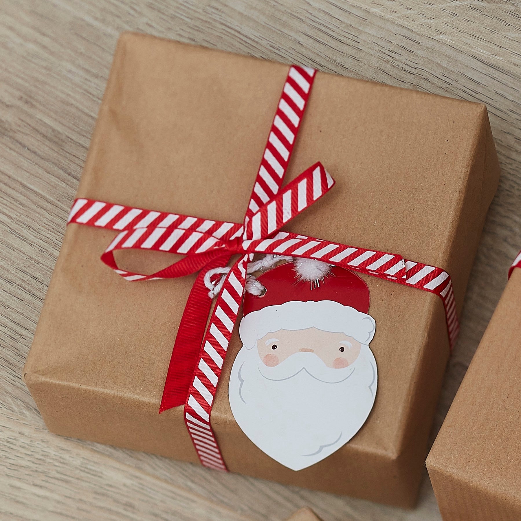 Packaging set Santa Face with Pom Pom Hat