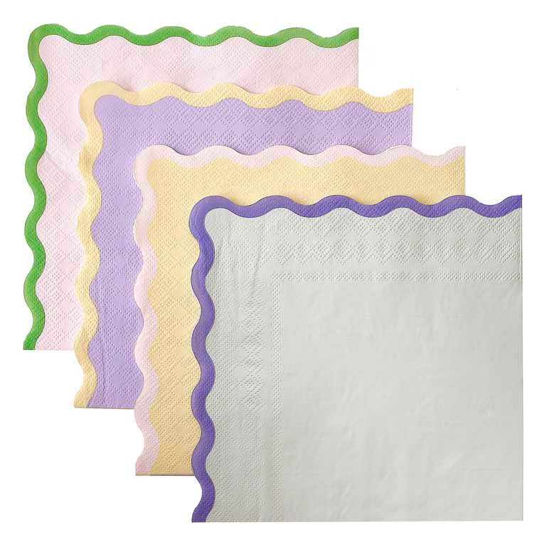 Paper napkin pastel Wave 16 pcs