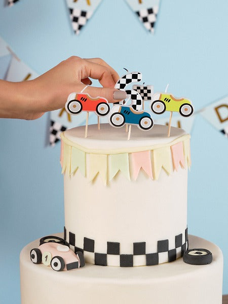 დაბ.დღის სანთელი Racing Cars 2-3სმ 5ც