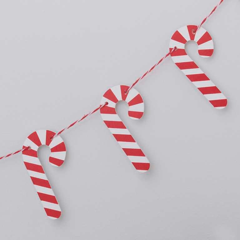 Candy Cane Christmas Banner