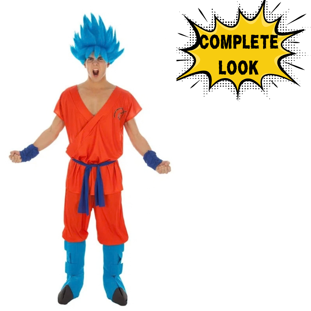 კოსტუმი+პარიკი GOKU SUPER SAIYAN GOD