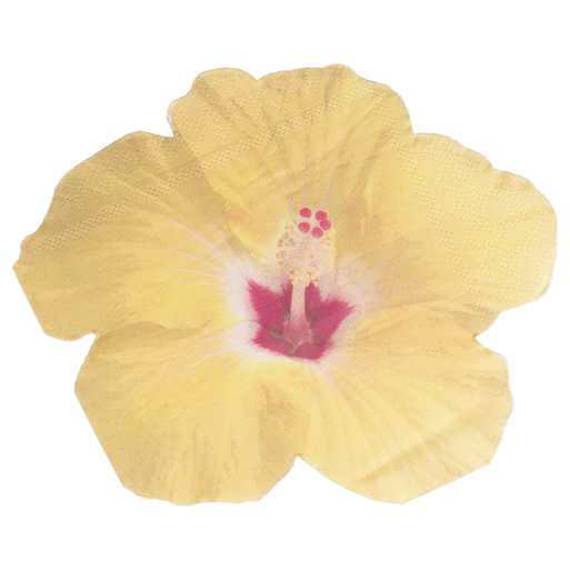 ქაღალდის ხელსახოცი ჰიბისკუსის ყვავილის ფორმის 16ც 16.5 სმ
