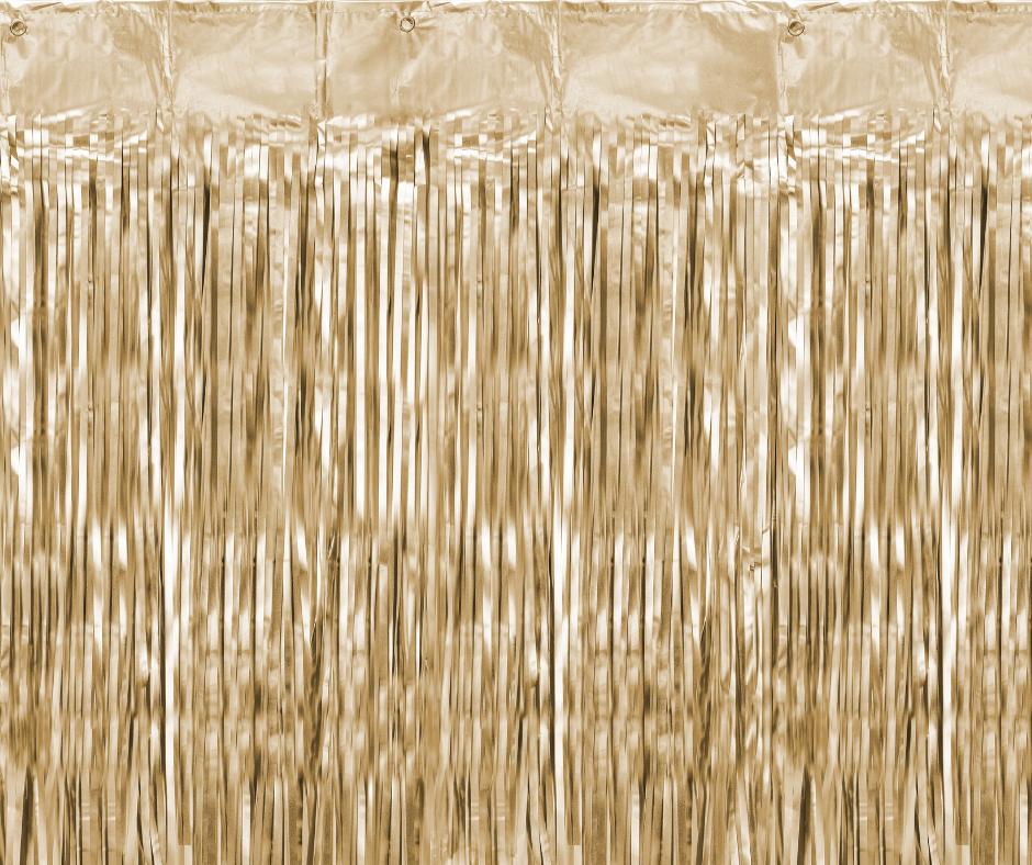 ოქროსფერი წვიმის ფარდა 90-250 სმ