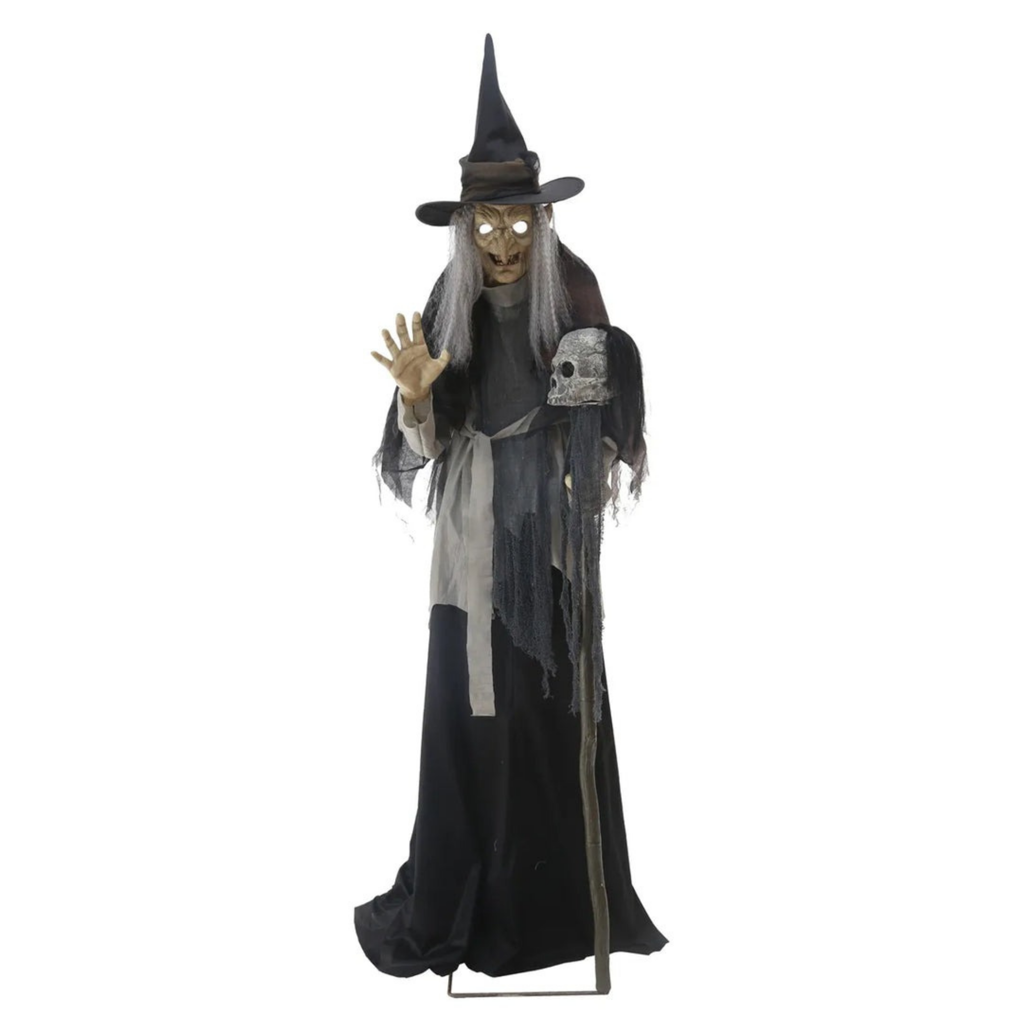 Luminous and sound decoration dangerous witch 1.8 m