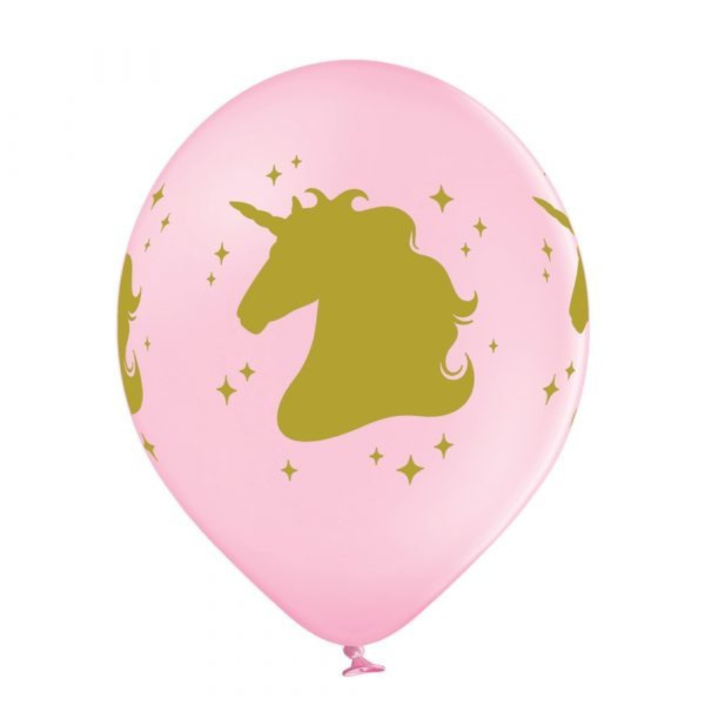 Latex balloon with unicorn head 30 cm 1 pc