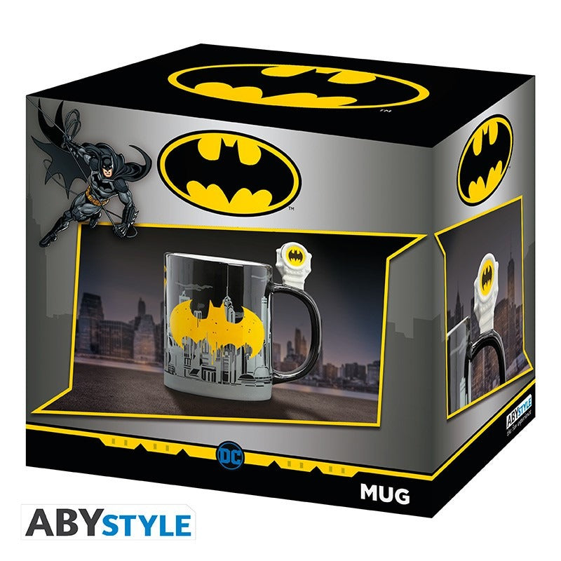 DC COMICS - ჭიქა  460მლ 3D- Bat-Signal & Batman