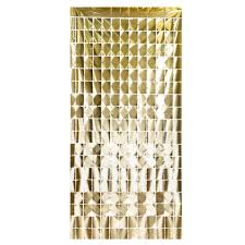 ფარდა ოქროსფერი ოთხკუთხებით 1მ-2მ