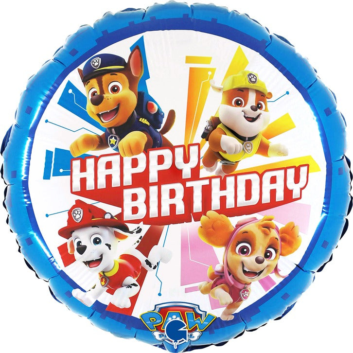 ფოლგირებული ბუშტი paw patrol - HAPPY BIRTHDAY 46სმ