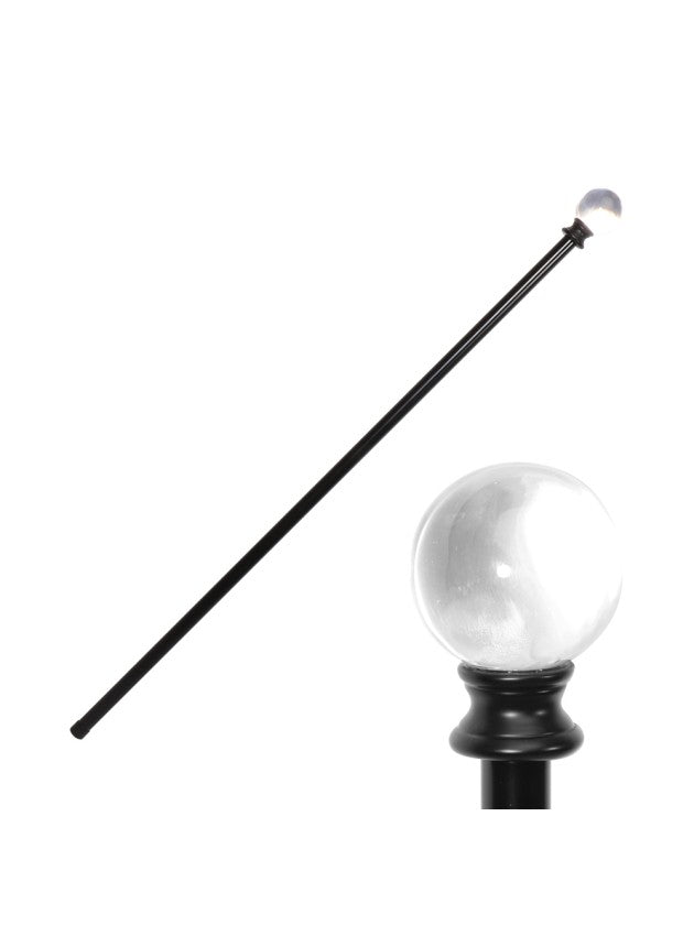 მეტალის ხელჯოხი კრისტალით 6CM X 94.5CM