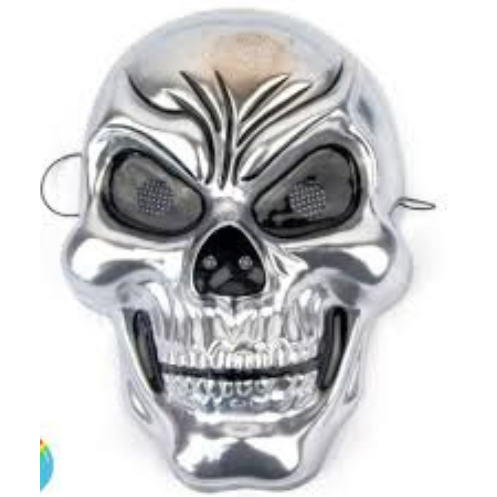 3D Mask Black & Bone Plastic One Size